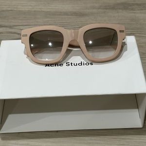 ACNE STUDIOS Pink Frame Metal Sunglasses